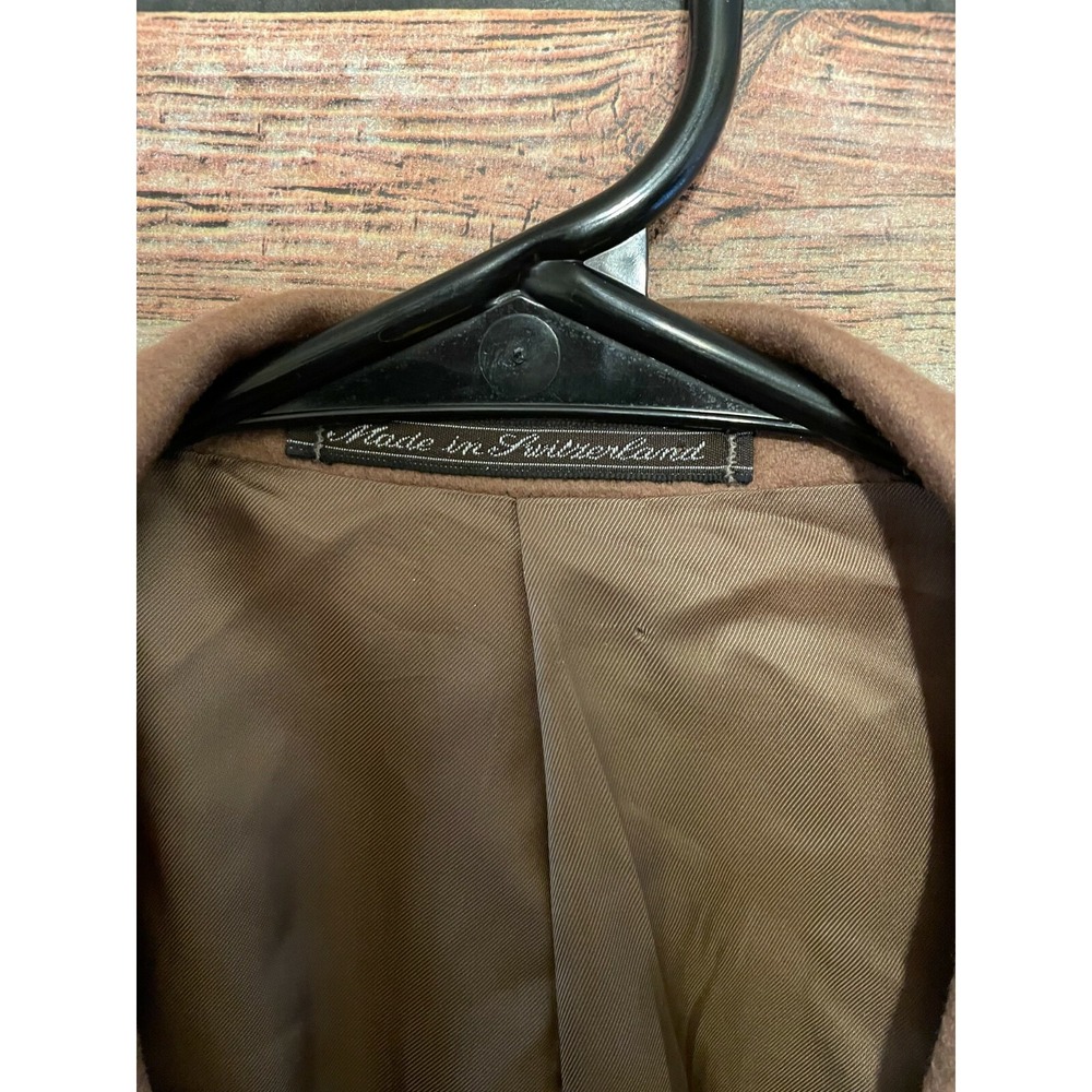 Ermenegildo Zegna Blazer Mens 44L Brown 100% Cashmere Suit Jacket Sport Coat - Picture 3 of 9